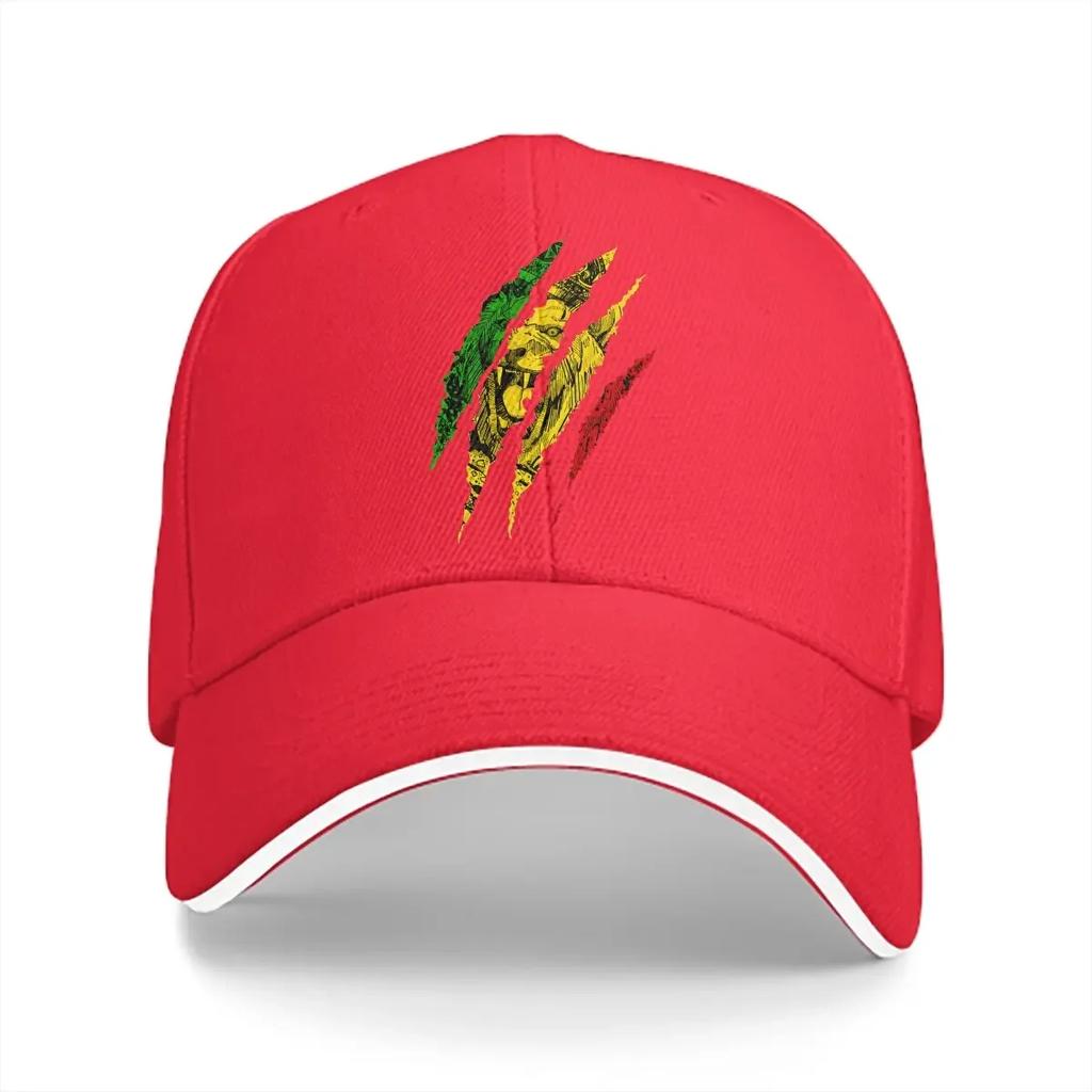 Summer Cap Sun Visor Warrior Lion Of Judah King Rasta Reggae Jamaica Roots Hip Hop Rasta Design Peaked Hats