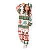 Kids Christmas Printed Flannel One-Piece Pajamas