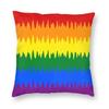 Nordische Gay Pride LGBT Regenbogenflagge Sofakissenbezug Weiche LGBTQ Lesben Wurfkissenhülle Für Wohnzimmer Heimdekoration