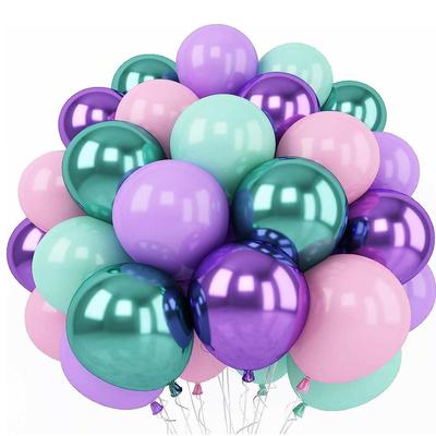 Set Decorazioni Compleanno Palloncini 60 Pezzi Palloncino Buon Compleanno Baby Shower Fornitura Decorazioni Festa di Compleanno