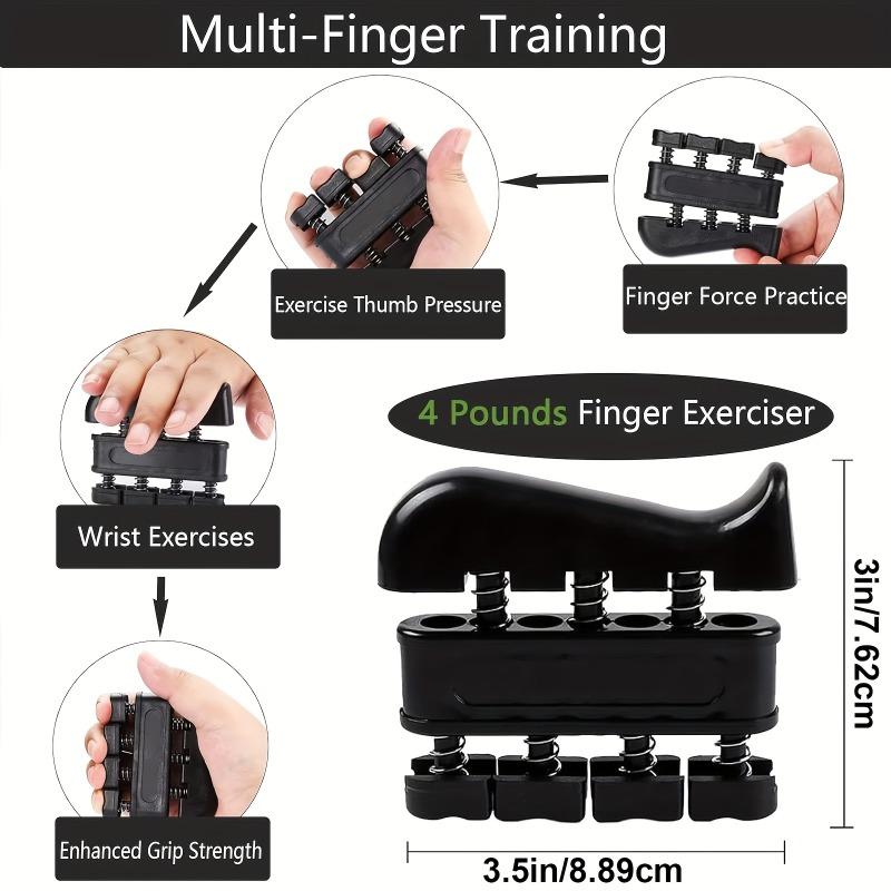 Grip Strength Trainer Kits Forearm Strengthener with Adjustable Resistance Strengthener Set Finger Strengthener Hand Gripper.