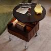 Mobile French Retro Lift Coffee Table Solid Wood Storage Furniture for Bedroom or Modern Living Spaces