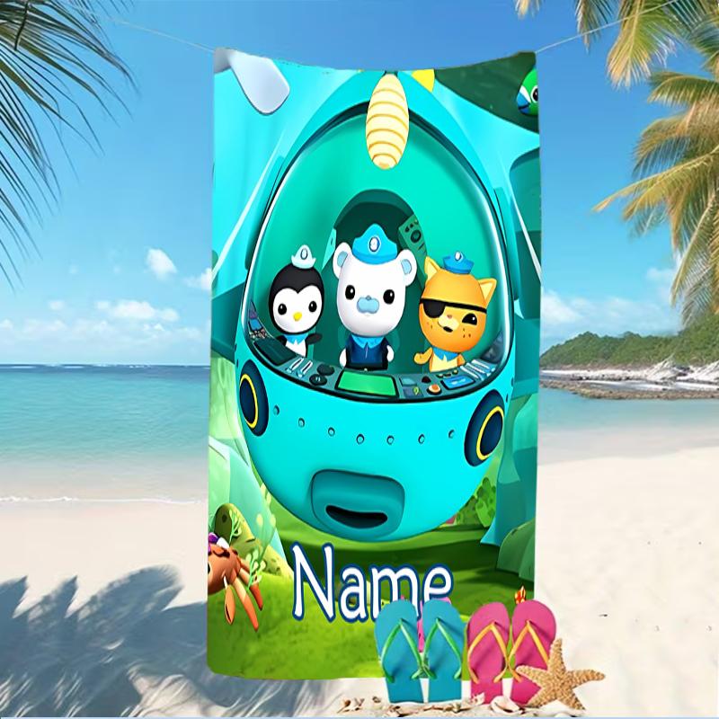 Customizable Personalized Beach Towels Octonauts Themed designs.Suitable for the Beach, Yoga, Sports;ideal As Beach Accessories