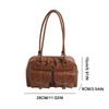 Handbag Pocket Boston Tote Bag Korean Style Underarm Bag All-match PU Bowling Bag  Women