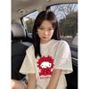 2026 New Hello Kitty Tee Soft Cotton Short Sleeve Crew Neck Cute Print Lightweight Summer Top for Women Daily Casual Wear