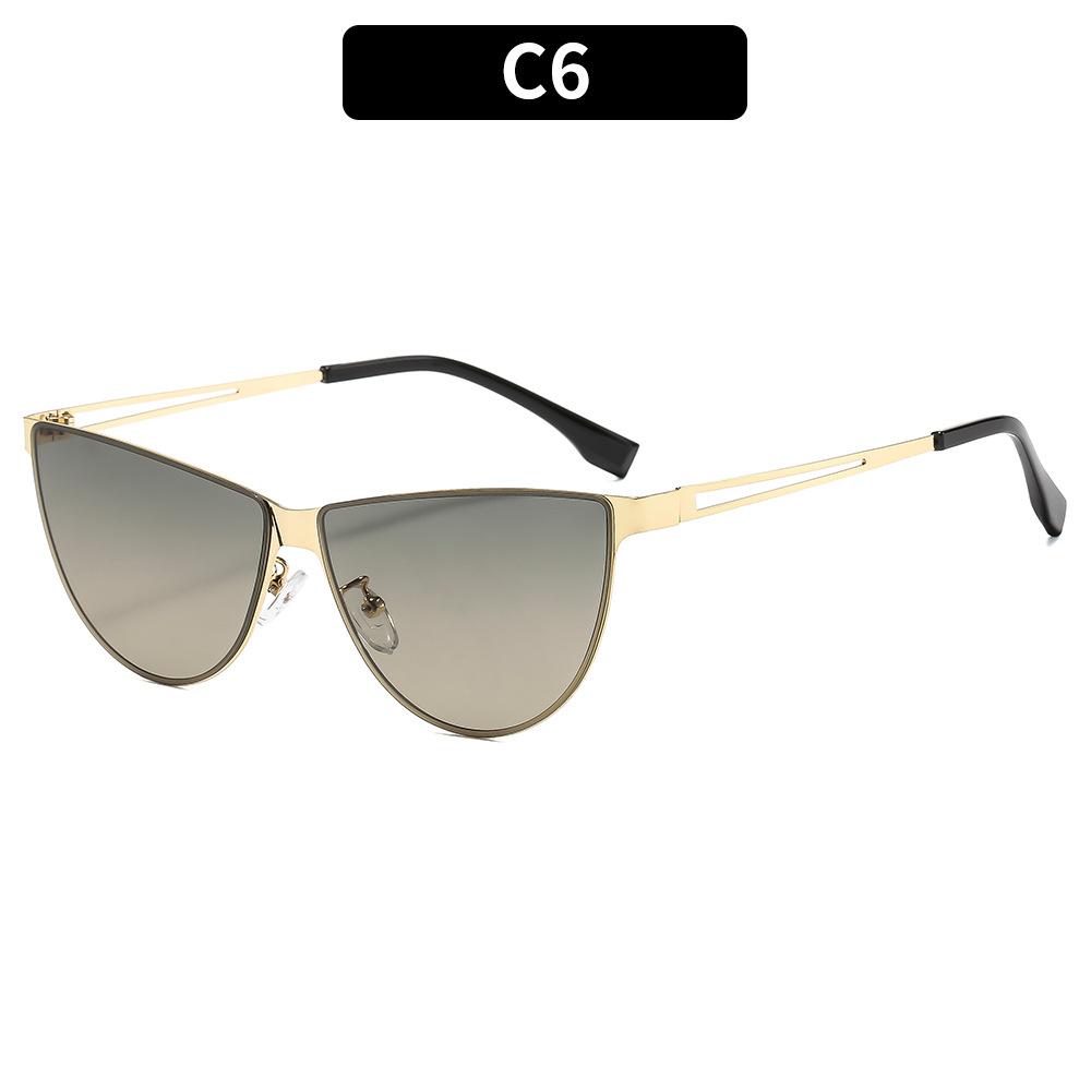 

Women s Cat Eye Oversized Metal Frame Sunglasses Personality Sun Glasses with UV400 Protection for Travel Outdoor Sun Protection as pictures