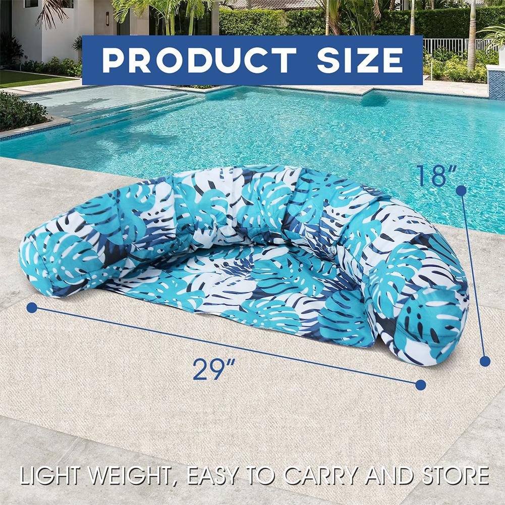 Inflatable Pool Mattresses Floating Lounger Chair Leakproof Float Recliner With Arm Backrest Float Hammock Swim Air Mattresses
