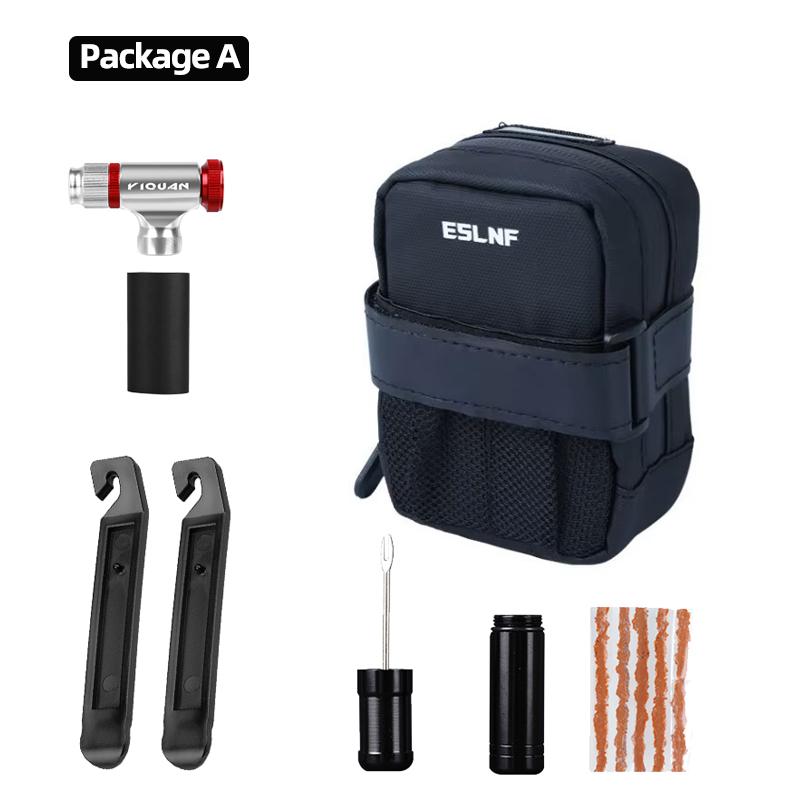 ESLNF Bike Saddle Bag Waterproof Mountain Road Bicycle Tail Bag Bike Under Seat Pack Cycling Tools Bag