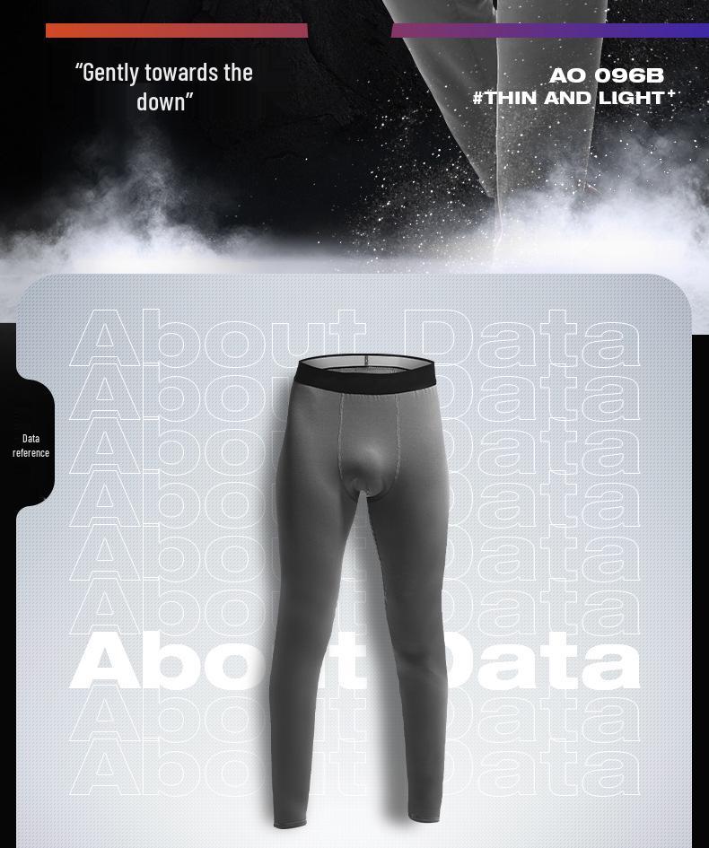Men's Fleece-Lined Thermal Pants - Plus Size, Thin Style, Autumn/Winter Base Layer Pants