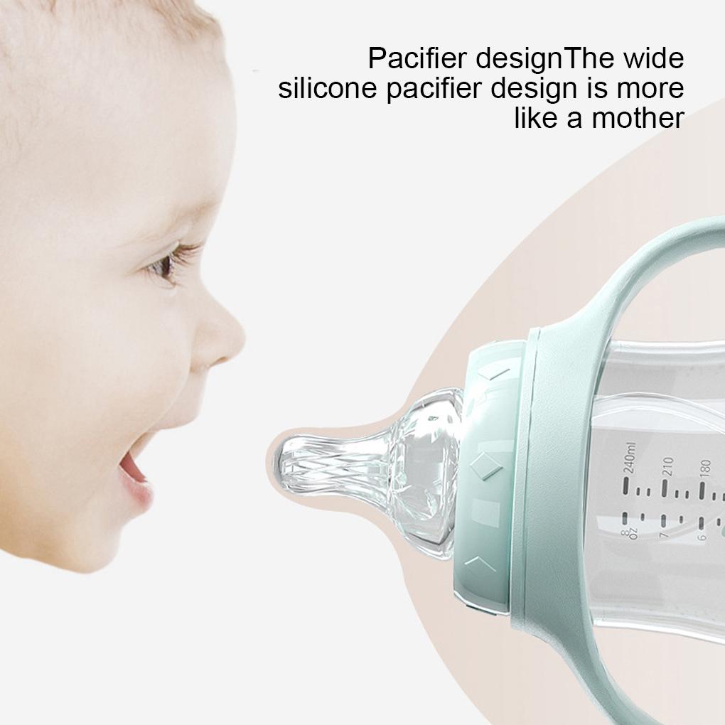 Butelka przejściowa dla niemowląt Noworodek Samodzielne picie Kubki ze słomką Wąska szyjka Treningowe Niemowlę Sok Mleko Do picia Podajnik Niemowlęta