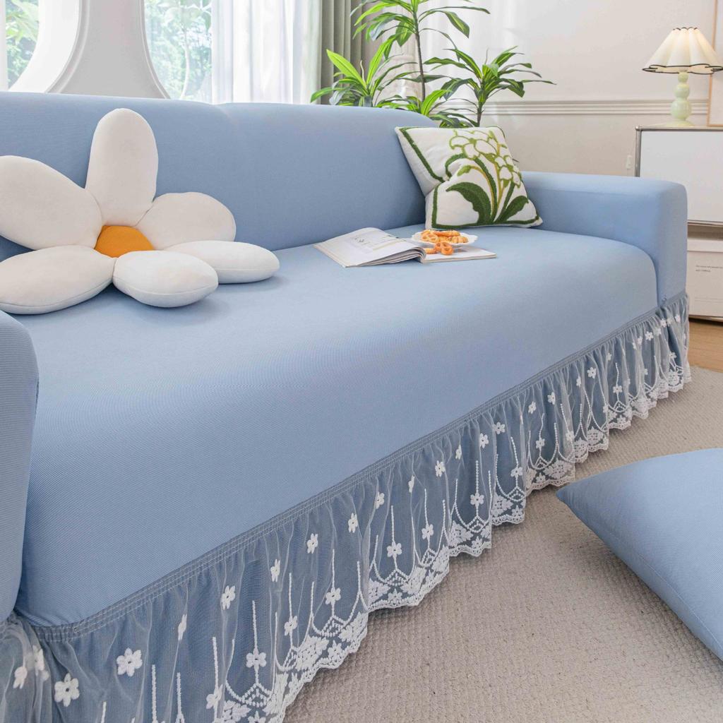 New Elastic Cool Feeling Ice Silk Sofa Cover All Purpose Set  Universal Summer Anti Slip Sofa Cover  Summer Cover Fabric
