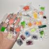 3/5/10Pcs Mini Simulation Vegetables Fruits And Seafood Vacuum Pack Toys Mixed Dollhouse Miniature Food Play Scene Accessories