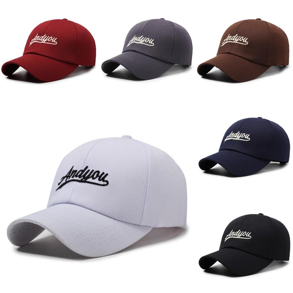 Andyou Letter Embroidery Baseball Cap Adjustable Outdoor Sports Protection Sun