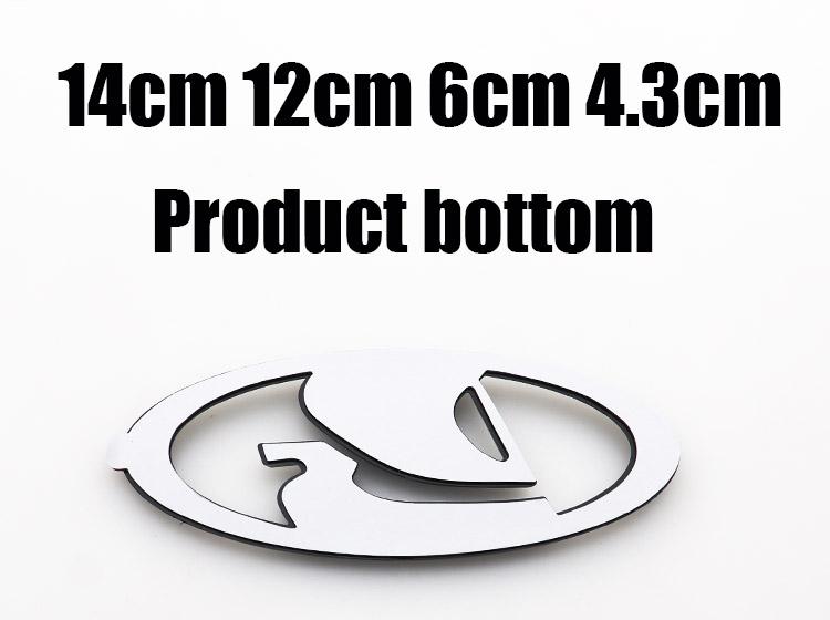 1pcs 3D 12cm 9cm 6cmm ABS Car Front Rear logo sticker steer wheel emblem door trunk sticker car rear Emblem sticker Accessories