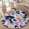 1PC Wednesday Office Round Area Rug, Indoor Mat Suitable For Office, Under Office Chairs Bedroom Living Room Home Decor DT1212019