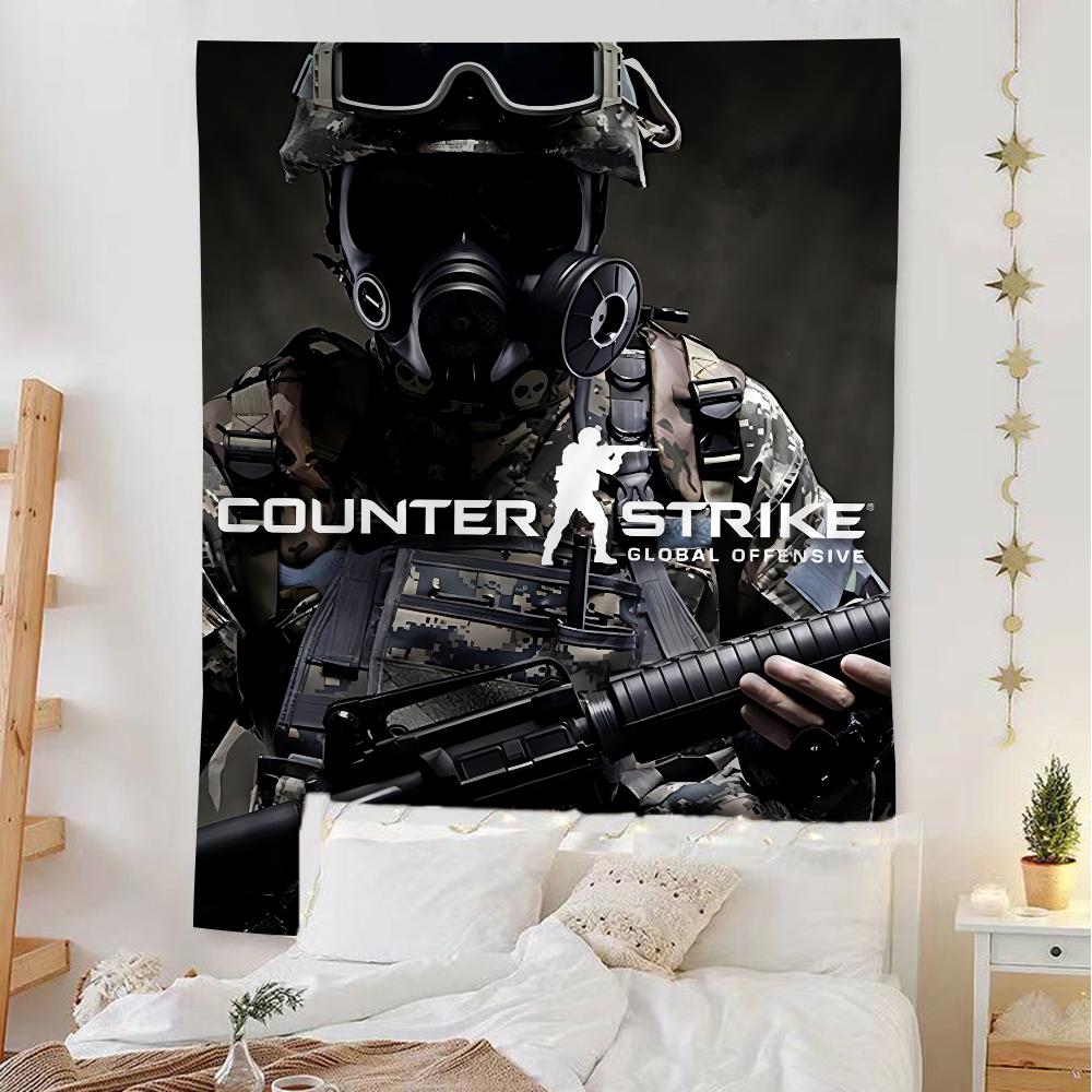 CounterStrike CS 2 Tapices Hippies para Colgar en la Pared Tapices de Pared Bohemios Mandala Decoración del Hogar INS
