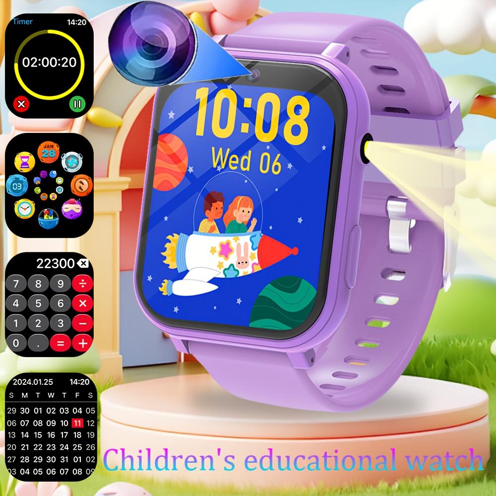 1.83" Kids Smart Watch with 18 Games, Camera & Video, Music Player, Pedometer, Alarm, Flashlight – Educational Toy Watch Gift for Boys and Girls
