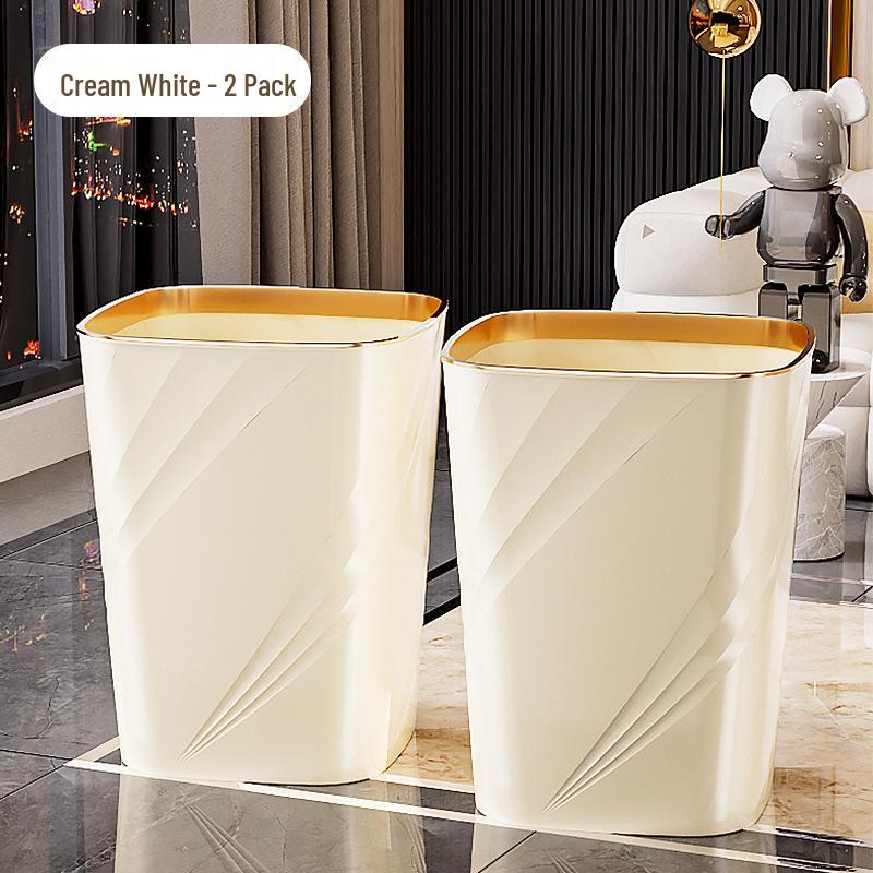High-End Large Capacity Trash Can for Living Room, Bathroom, Bedroom, Kitchen, Dorm, and Office