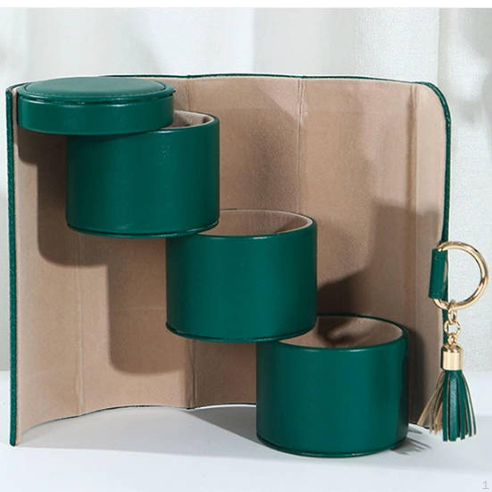 

Шкатулка для украшений для женщин, держатель, сумка с кисточкой, многофункциональный органайзер, ожерелье зелёный