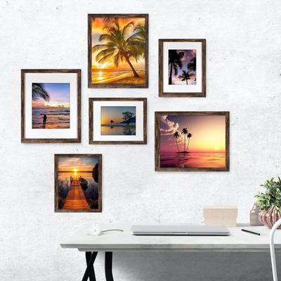 Holzbilderrahmen Wandmontage Bilderrahmen mit Ständer Tischbilderrahmen mit