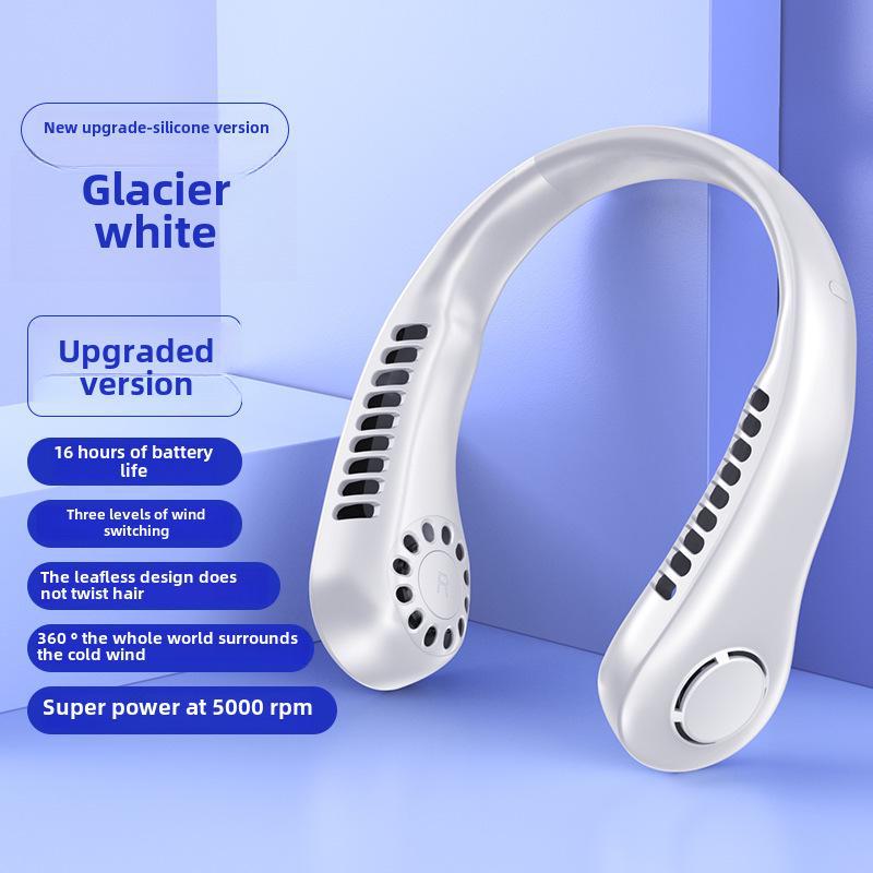 2023 Portable USB Rechargeable Neck Hanging Fan – Compact and Hands-Free