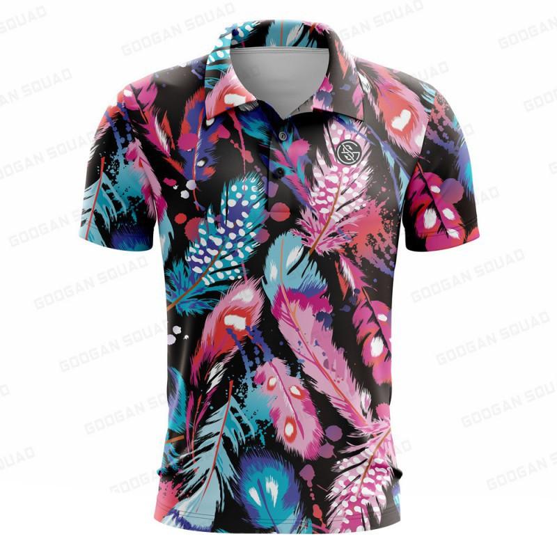 Men s Golf Shirt Polo T-Shirt Sports Clothing Short-sleeved Top Breathable 12T
