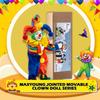 Maxyoung Porcelain Clown Doll Figurine Toy for and Birthdays 14-inch Christmas, Halloween,