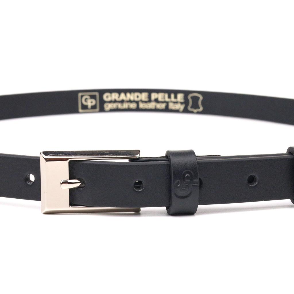Classic Women's Leather Belt GRANDE PELLE Leather Belt 21443 Black