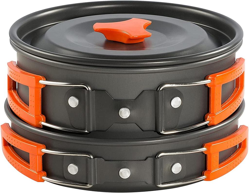 TRAVELER tourist set, kettle, pot, frying pan