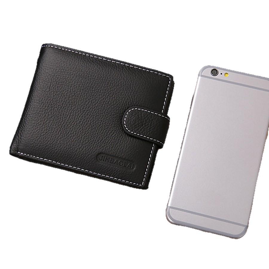 Retro PU Leather Men's Wallet with Zipper & Buckle Card Holder and Coin Purse