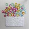 Flexible Silicone Moulds Jewelry Accessories Moulds Silicone Texture for Hand-Making Multi Circle Earrings and Keychain