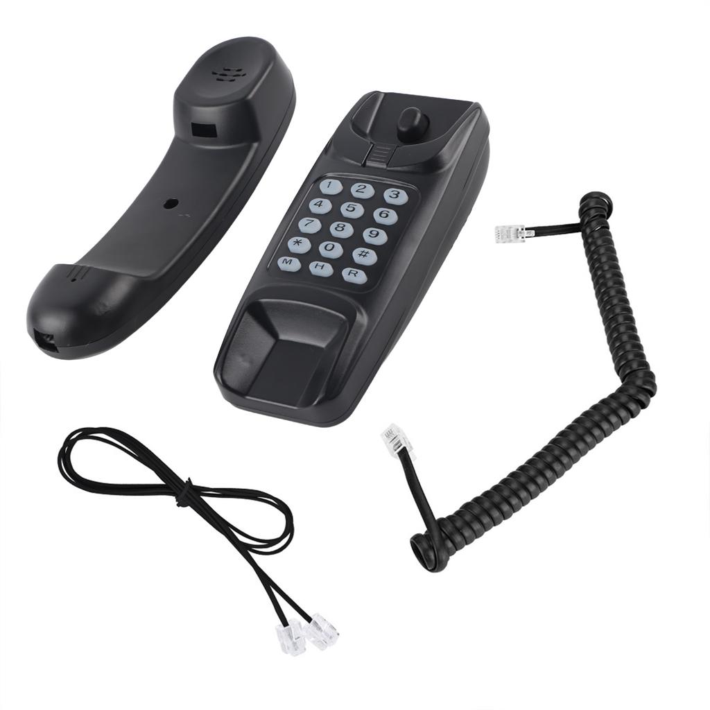 Wall Mount Landline Telephone Extension No Caller ID Home Phone For Hotel Family