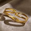 European and American Bracelet Fashion Glossy Simple Light Luxury Spring Open Bracelet for Women