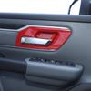 8x Interior Door Handle Bowl Cover Trim Decoration for Dodge Ram 1500 2018+ Red