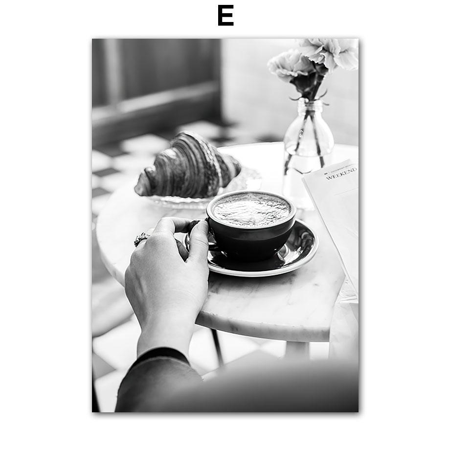 Paris Towel Vintage Car Camera Fashion Girl Wall Art Canvas Painting Living Room Decor Posters Prints Black White Wall Pictures