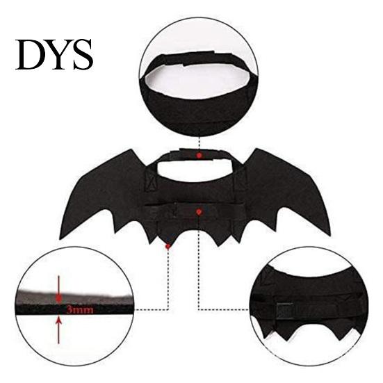 Pet Costume for Party Halloween Bat Wings Costume, Felt Black Harness Small Dogs Cats, Funny Dress Up Apparel Cosplay Parties And Holiday Decoration