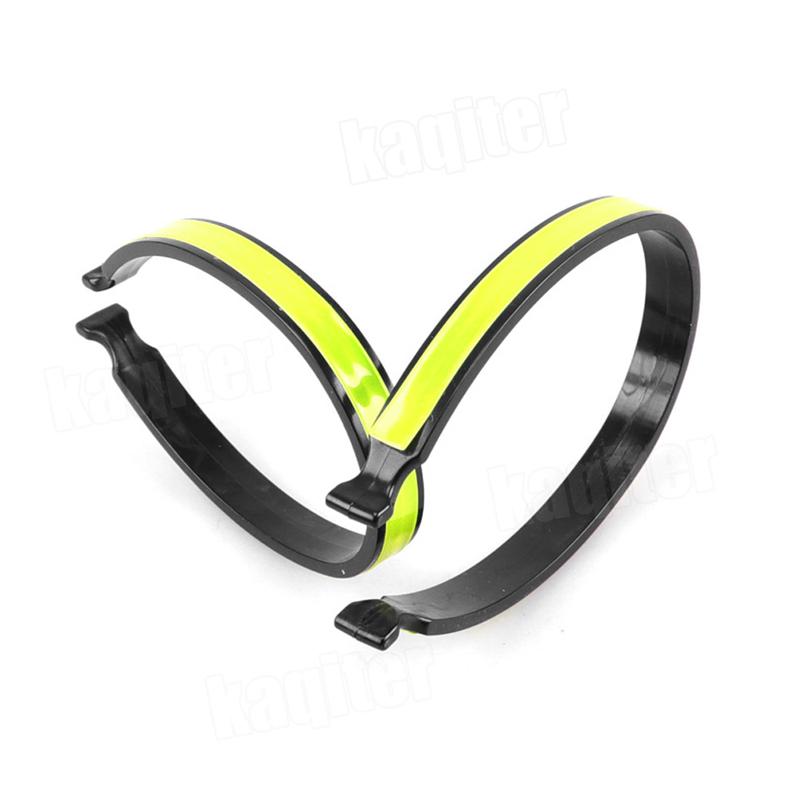 2pcs Cycling Reflective Trousers Bands Clips Strap Bicycle Ankle Leg Bind Bandage Trousers Pant Bands Clips Strap Windproof Clip