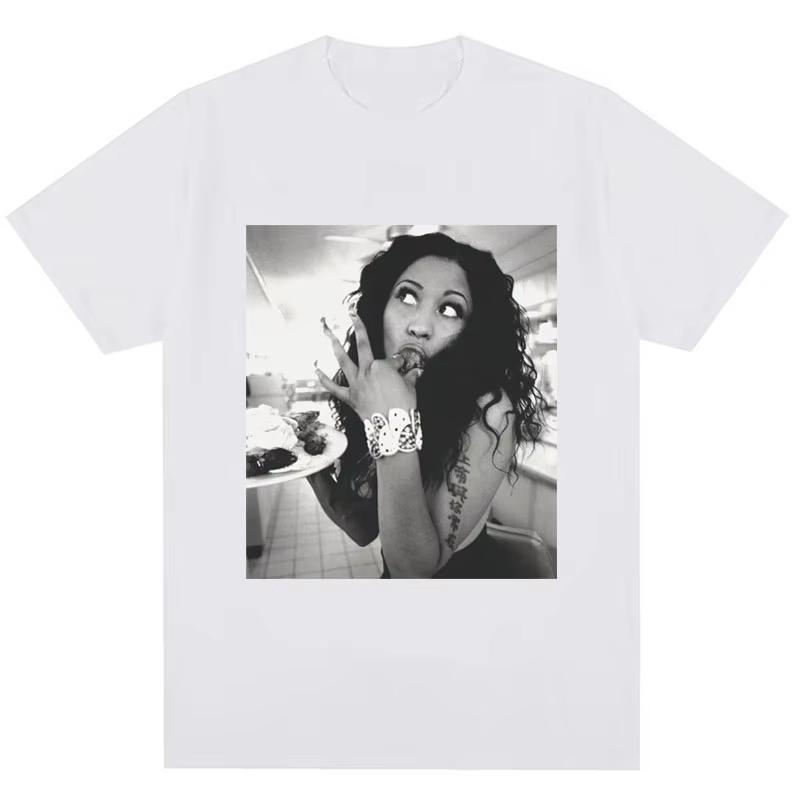 

Nikki Minaj Printed Tshirt Hiphop Fashion Casual Cotton Comfortable Tshirt for Street Wear 4XL