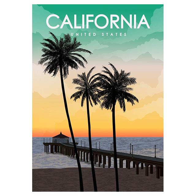 Abstrakte Cartoon Stadt Reise Drucke Poster Leinwand Malerei Hd Modern Wandkunst Bilder Für Wohnzimmer Schlafzimmer Heimdekoration