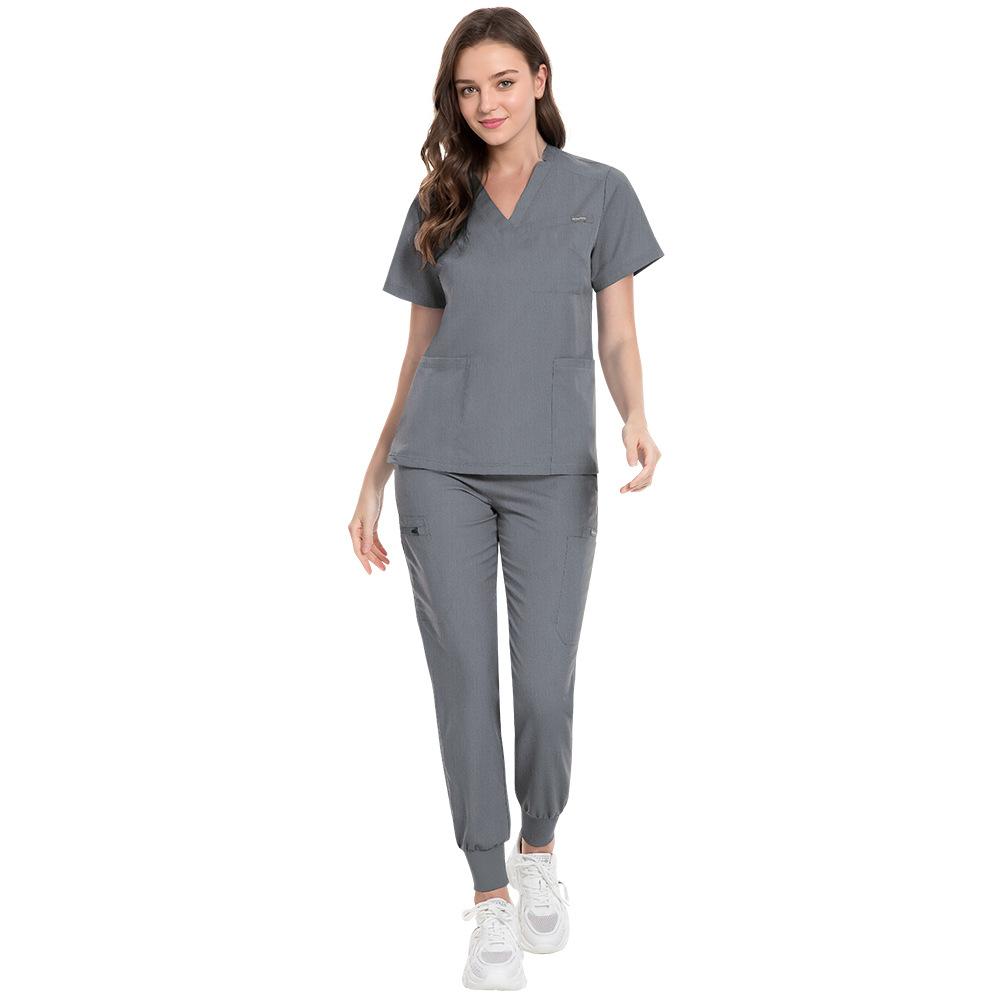 Women's and Men's Short Sleeve Scrub Suit for Dental, ICU, and Salon Professionals