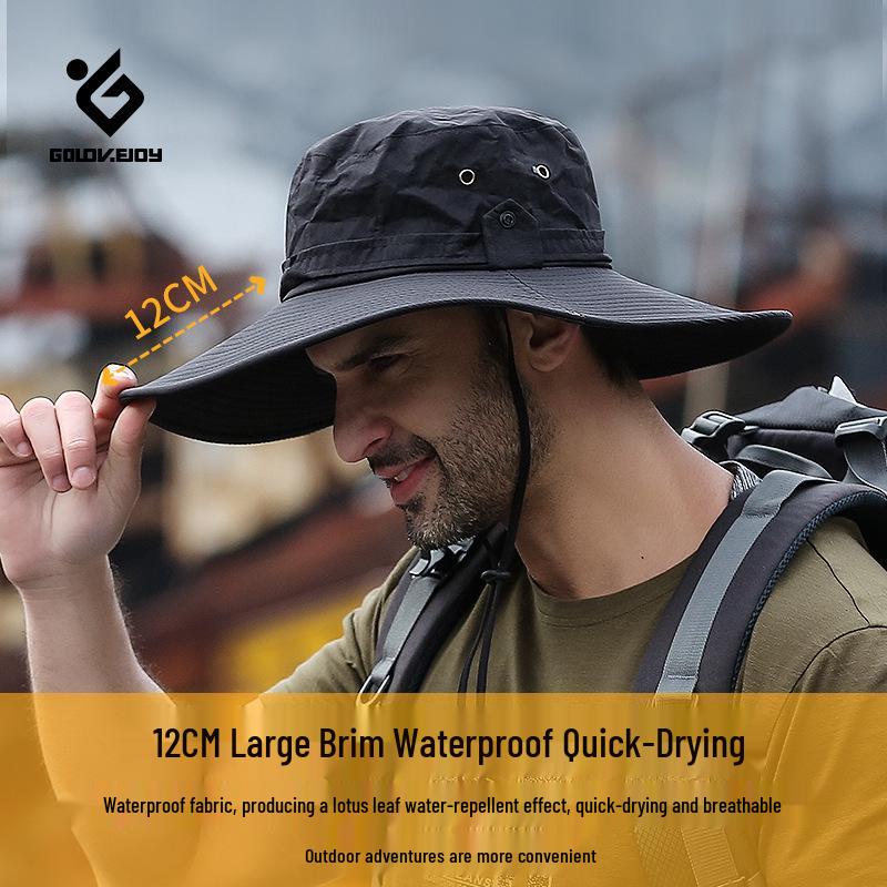 Cappello da Pesca da Uomo ad Asciugatura Rapida con Protezione UV per Esterno