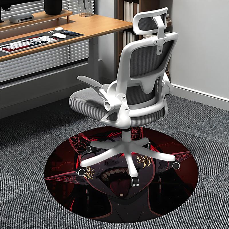 

Devilish Red Eye Chair Mat Round Carpet for Home Decor, Office Use, Bedroom & Living Room Gift0143b 80cm by 80cm