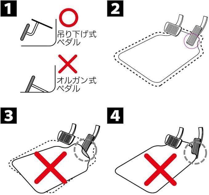 BONFORM “Straight” Minivan Floor Mat Set – 5 Pieces (Anti-Slip Spikes & Heel Pad) Model 6369-65BK