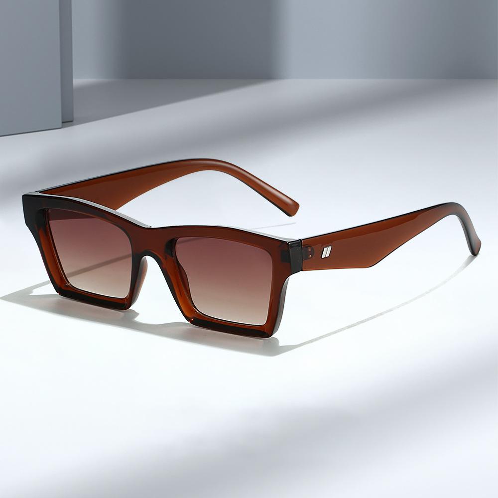 Fable Men's Blue/Light New Minimalist Square Sunglasses For Wo Fashion Blocking Shades Stylish Street Photography