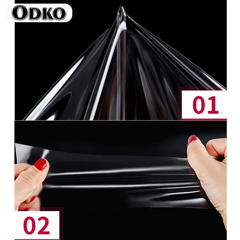 2Pcs Car Covers Headlight Protective Film For Land Rover Discovery 5 4 Sport Range Rover Evoque Velar Sticker Accessories