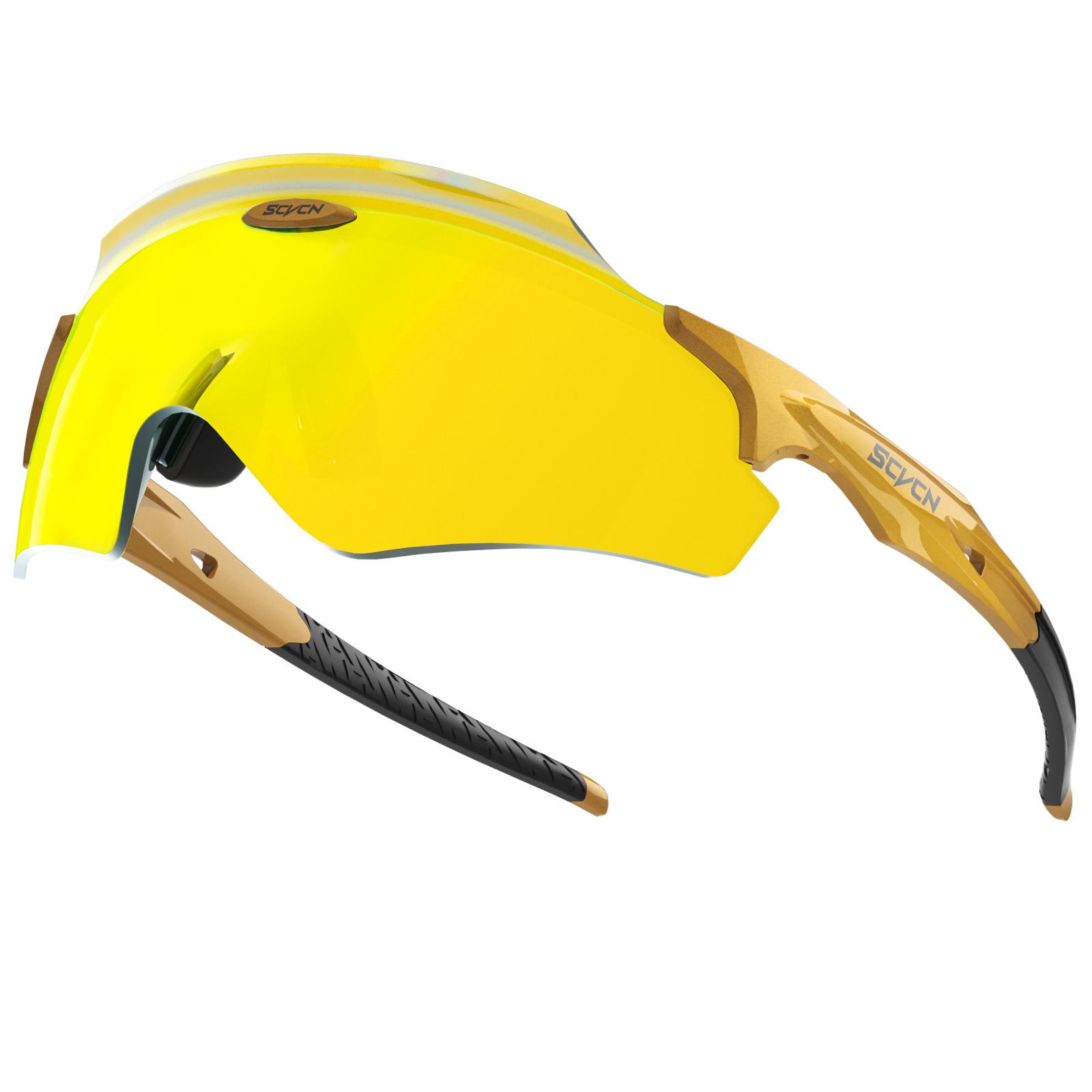 Attractive Glasses Men's Black Scvcn Sunglasses Cycling Glasses Wo Mountain Bike Sports Goggles Baseball Eyewear Bicycle Glasses Outdoor Running Glasses
