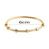 European & American Style Jade Nail Mud 18K Titanium Steel Electroplated Bracelet for Women