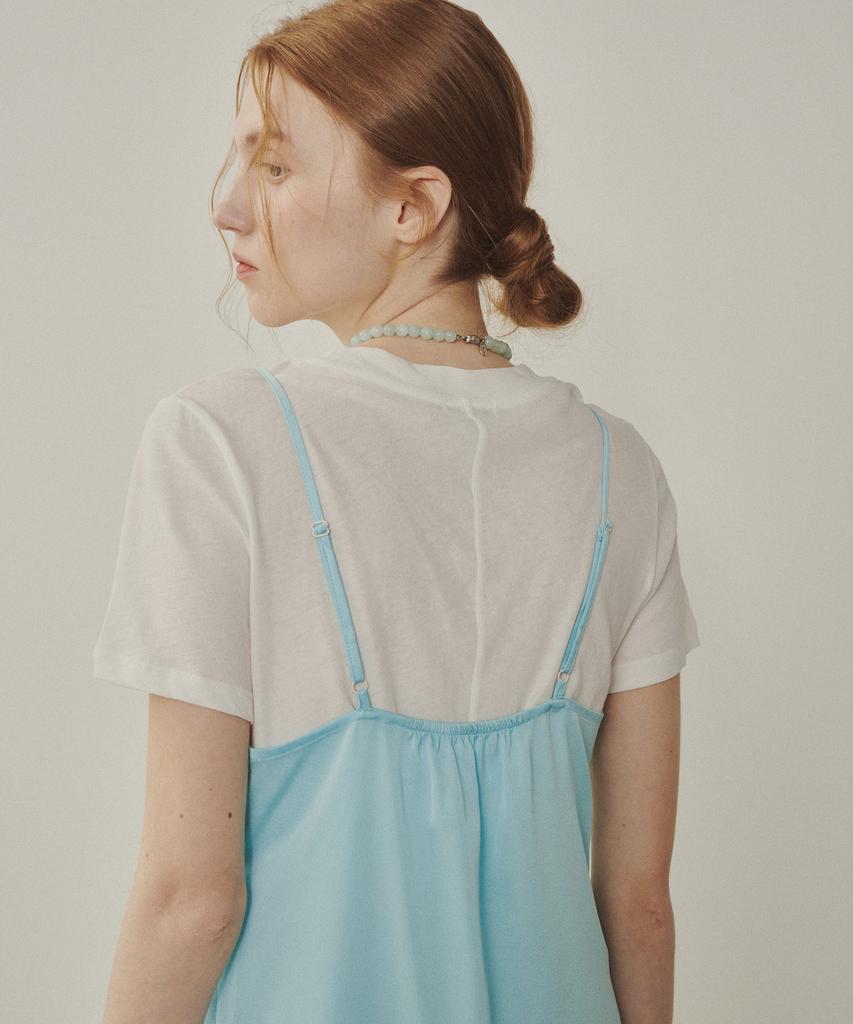 Melly And Rose Rose Corsage Sheer Long Dress (315302)_Blue