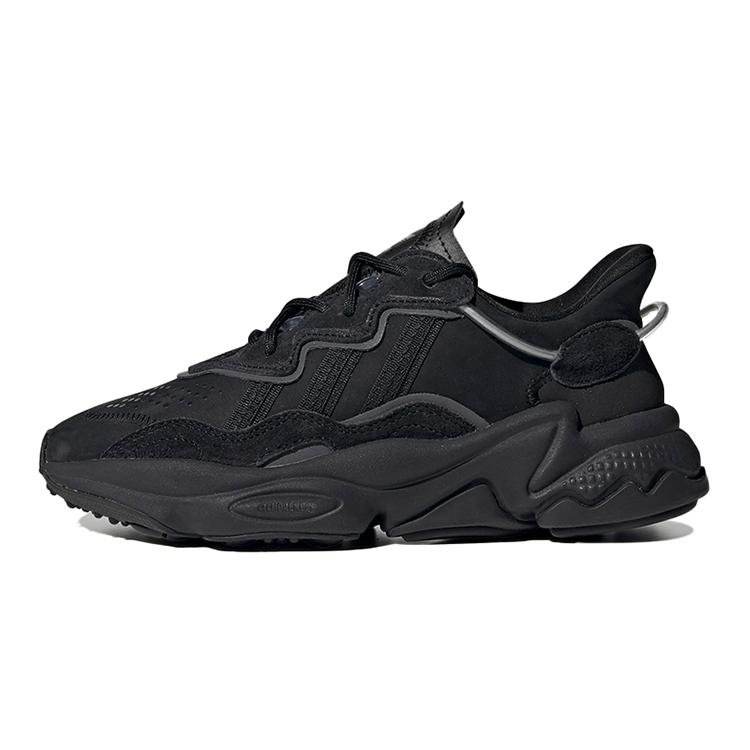 

Adidas Originals Ozweego Leather Comfortable Abrasion Resistant Low top Sports Casual Shoes Black EF6295 37⅓