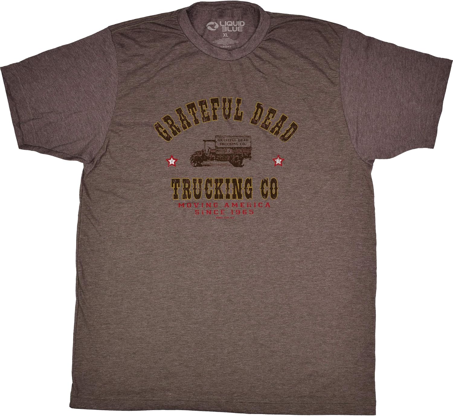 Liquid Blue Unisex Adult Grateful Dead Trucking Co 1965 Short Sleeve T-Shirt S разноцветный